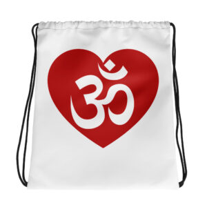 Become Unified | All Over Print Drawstring Bag White Mockup